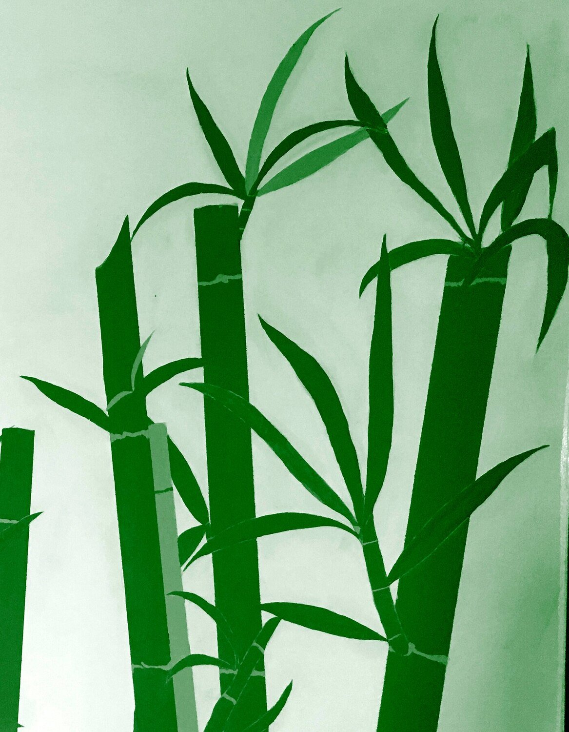 Green Bamboo Mural, completed by Ennio Polanco