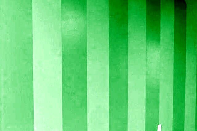 Tonal Green Stripes, completed by Ennio Polanco