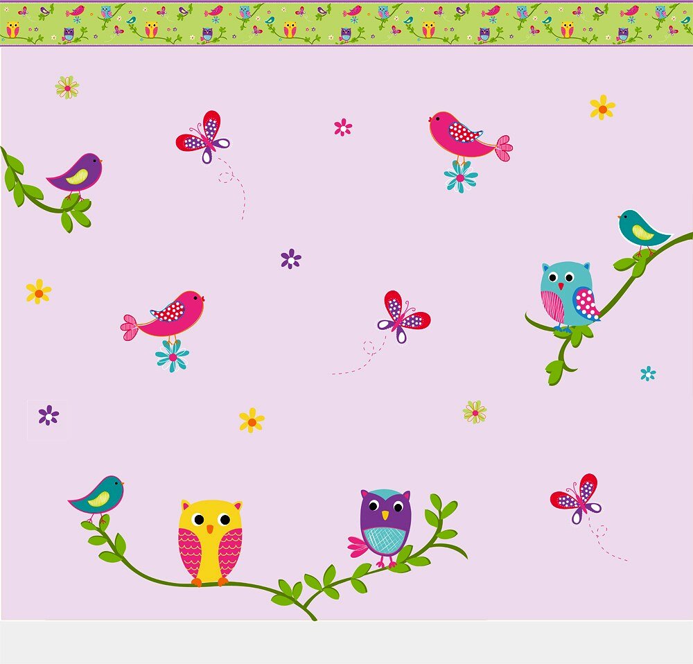 Woodland animal wall art design reference