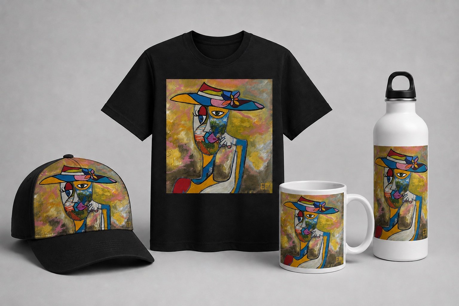 Woman in Hat Collection product set by Ennio Polanco