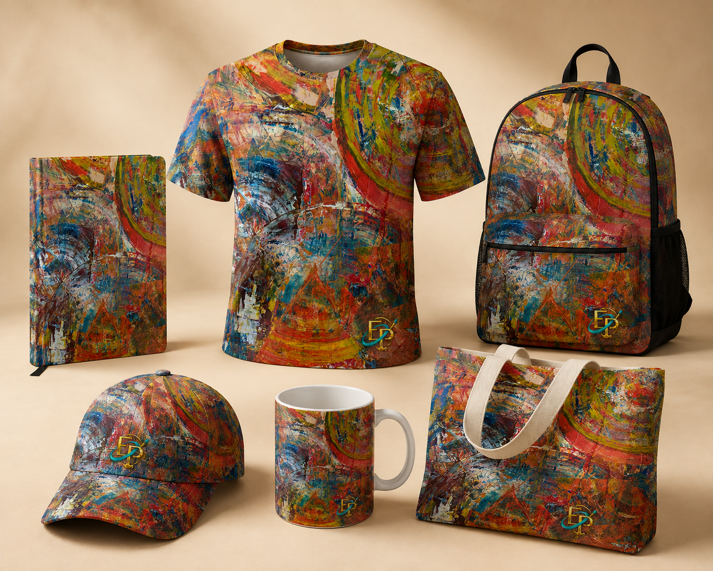 Vibrant Abstract Collection product set by Ennio Polanco